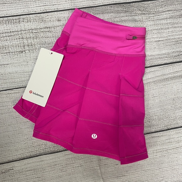 lululemon athletica Dresses & Skirts - NWT Lululemon Pace Rival Tennis Skirt POW Pink 4 R